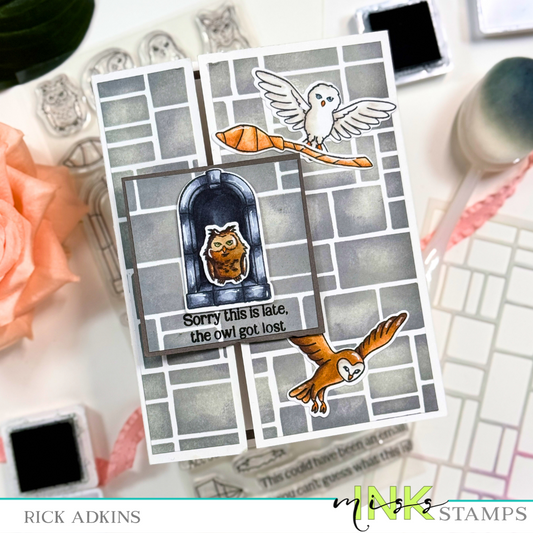 A Whimsical Sliding Gatefold Card with Miss Ink Stamps