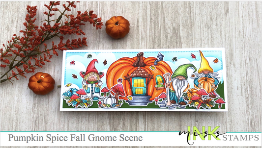 Pumpkin Spice Gnome Slimline Card