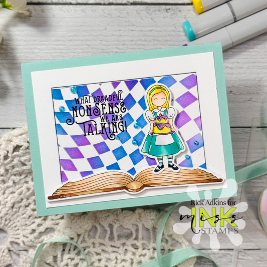 Miss Ink Stamps Storybook Alice | Storybook-Inspired Handmade Card