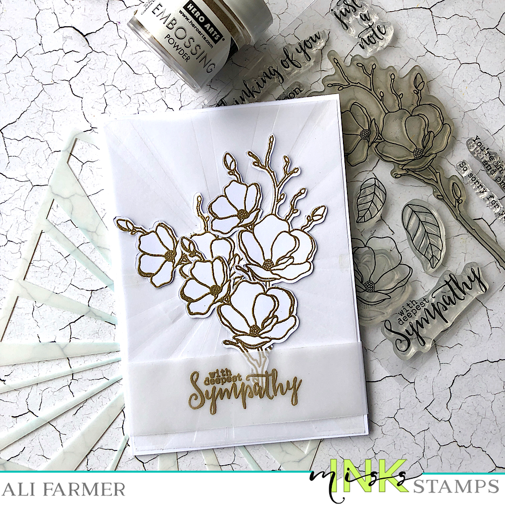 Classic White & Gold - How to dry emboss using stencils