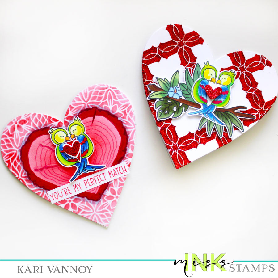 Shaped Heart Cards