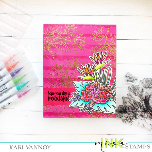 Easy Watercolor with Tropical Bouquet