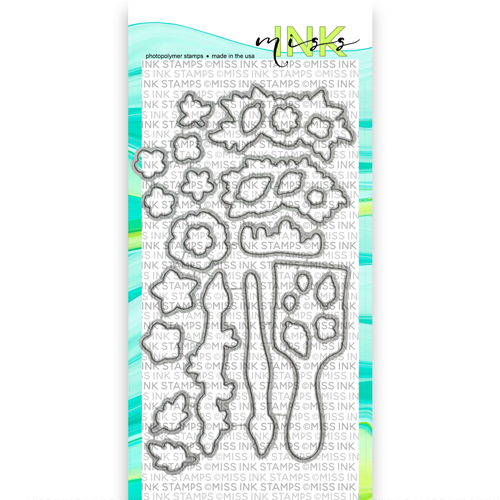 Blooming Brushes Coordinating Dies