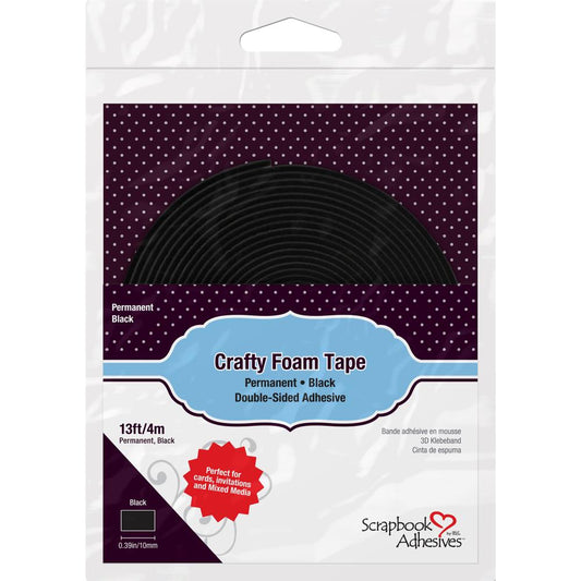 Scrapbook Adhesives Crafty Foam Tape Roll--Black