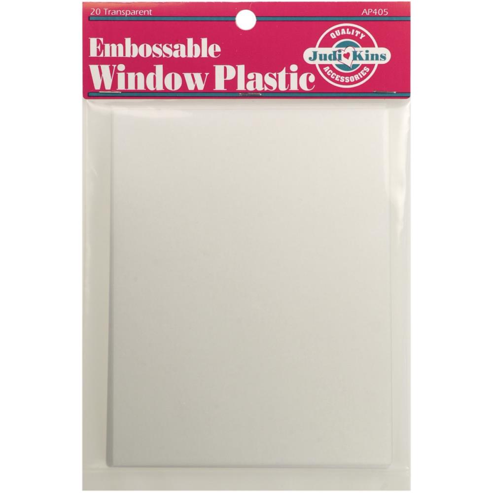 Judikins Embossable Window Plastic Sheets 4.25"X5.5" 20/Pkg