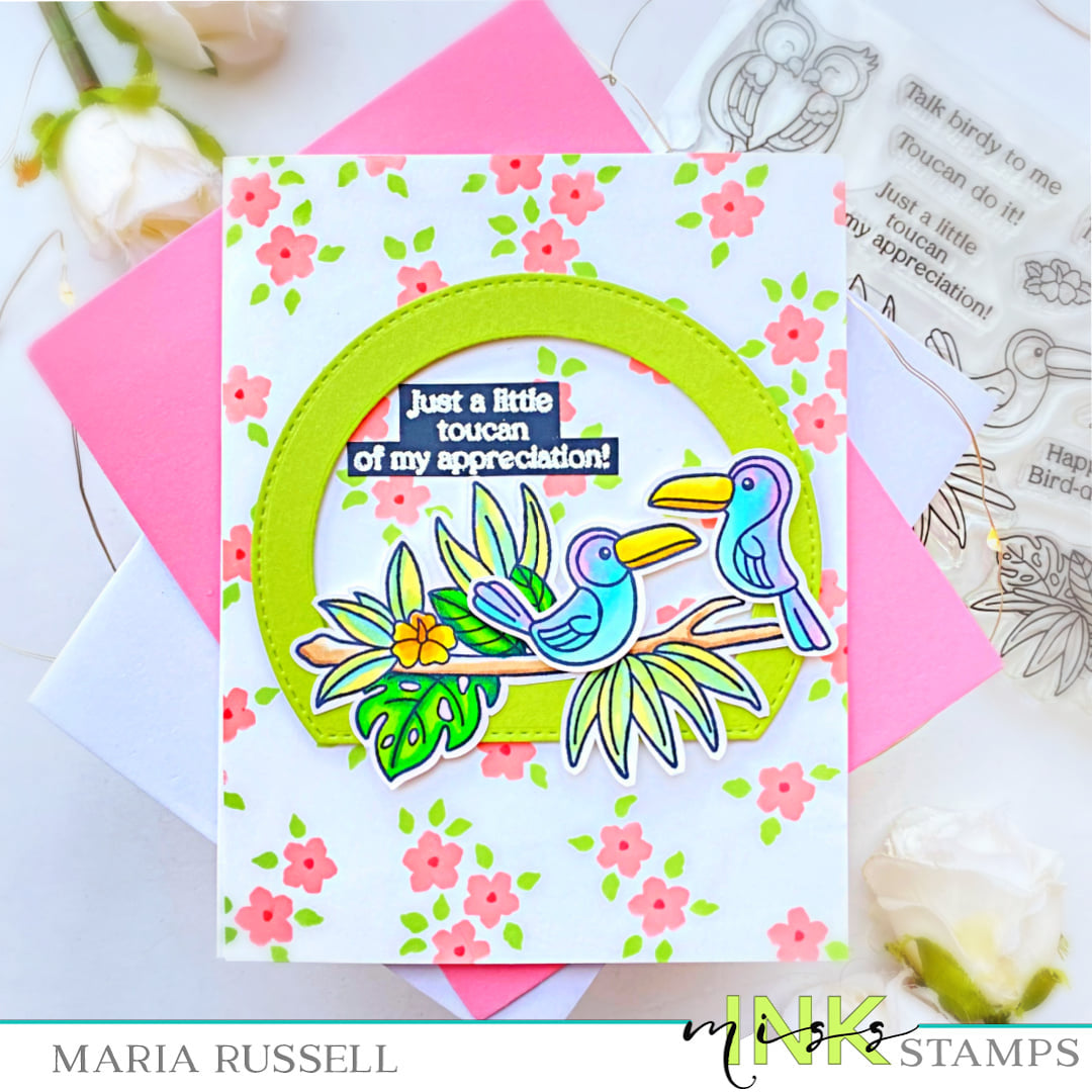 Flower Shower Layering Stencil