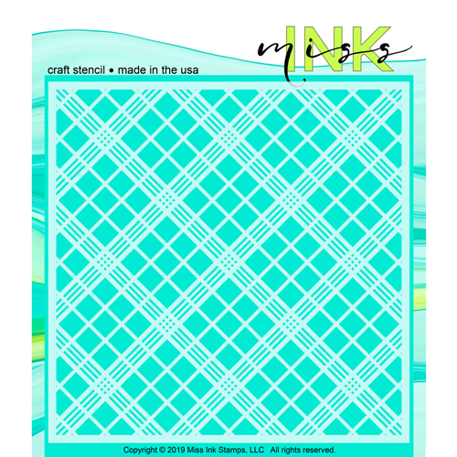 Perfectly Plaid Stencil